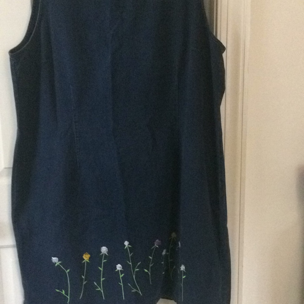 Round Neck Denim Dress